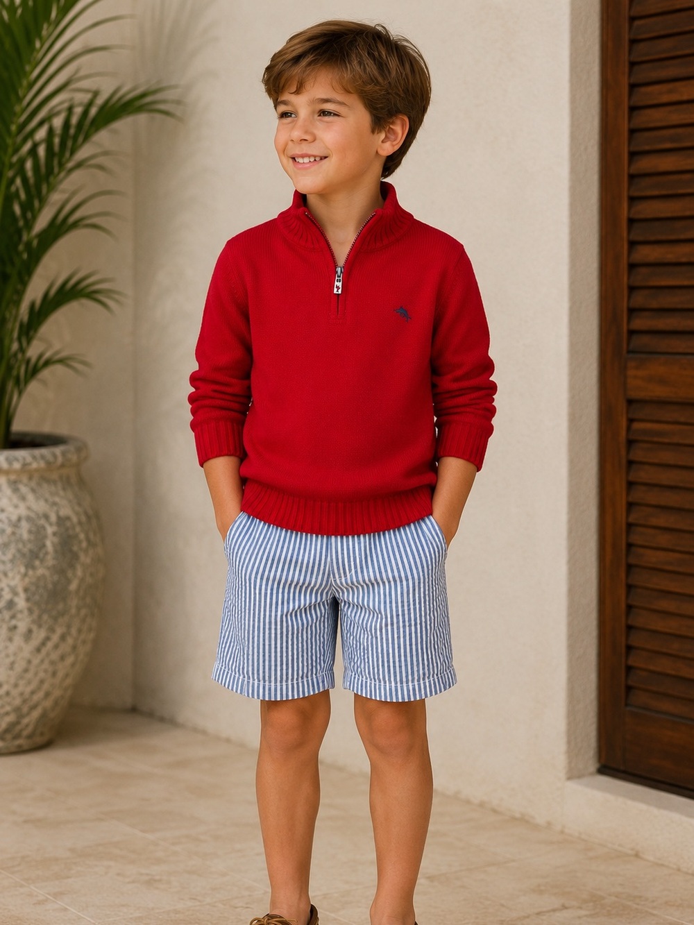 Tommy Bahama Kids Quarter Zip Pullover